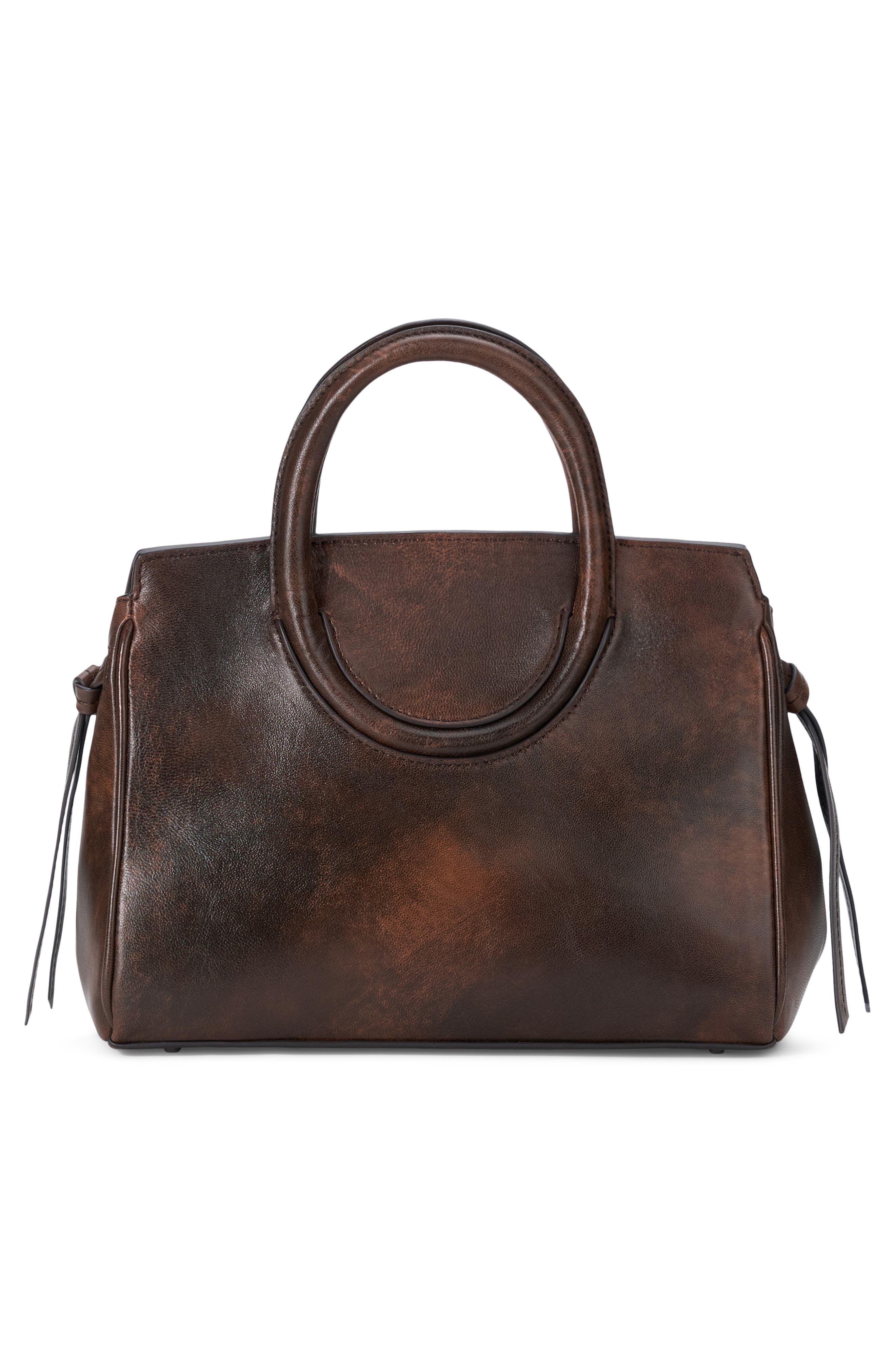 Maude Mini Leather Carryall, Alternate, color, ESPRESSO DISTRESSED