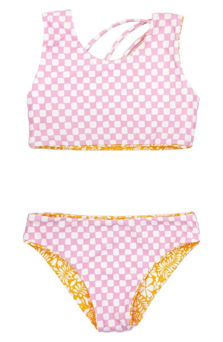 Feather 4 Arrow Kids' Summer Sun Reversible Two-Piece Swimsuit, Alternate, color, 