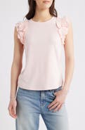 Wit & Wisdom Ruffle Sleeve Top