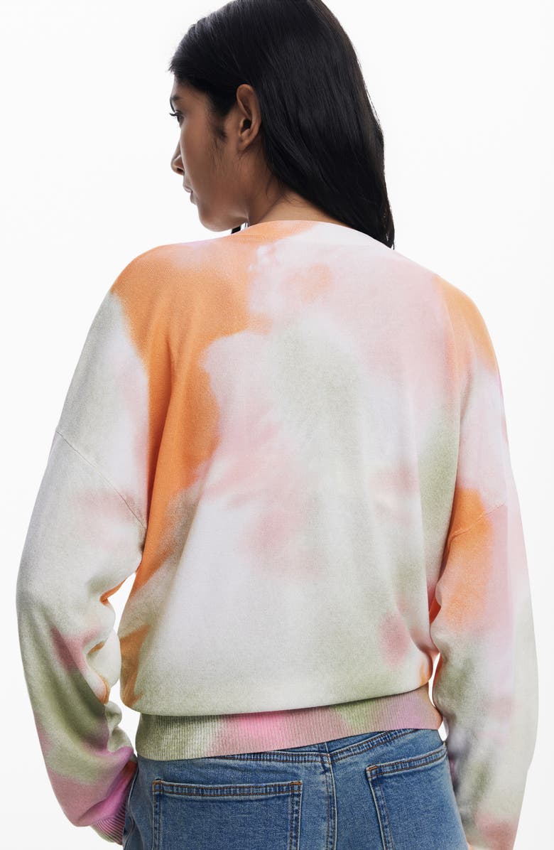 Desigual Thin Gauge Cardigan, Alternate, color, Light Beige