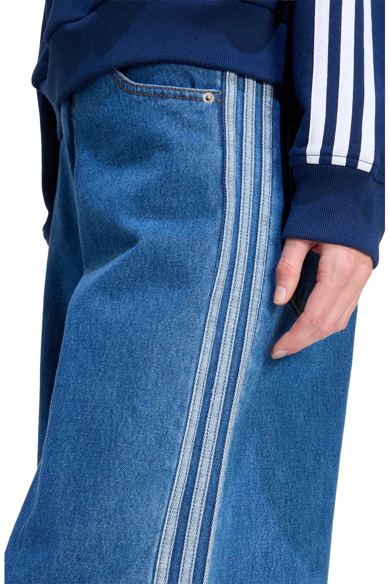 Firebird 3-Stripes Wide Leg Jeans, Alternate, color, MEDIUM VINTAGE DENIM