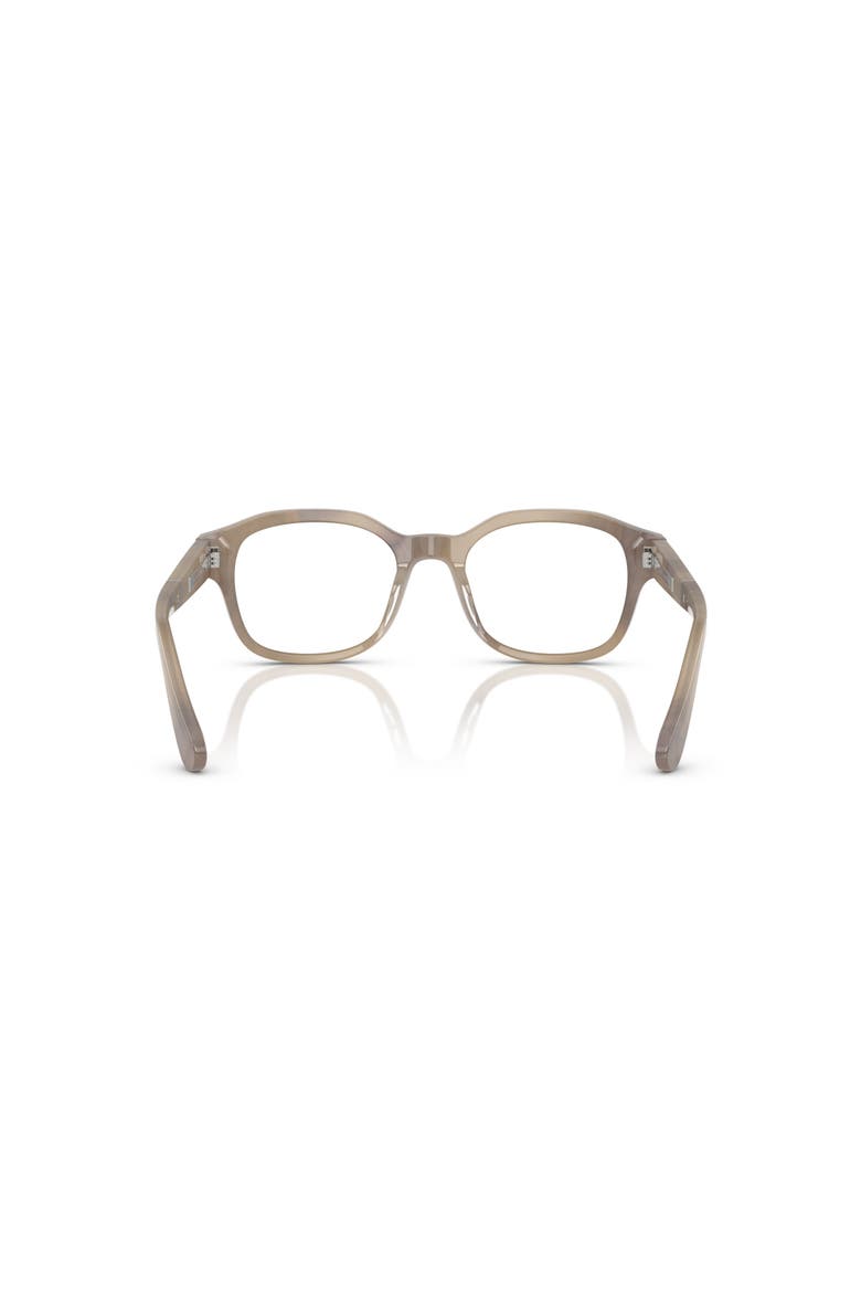 50mm Rectangle optical glasses, Alternate, color, Brown