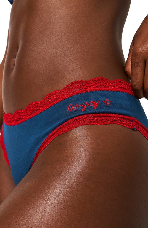 Stripe & Stare Original Knicker Eight Pack in Midnight Days Of The Week 