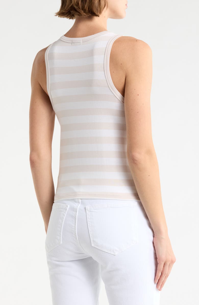 Splendid Lulu Stripe Tank, Alternate, color, White/ Moonstone Grey