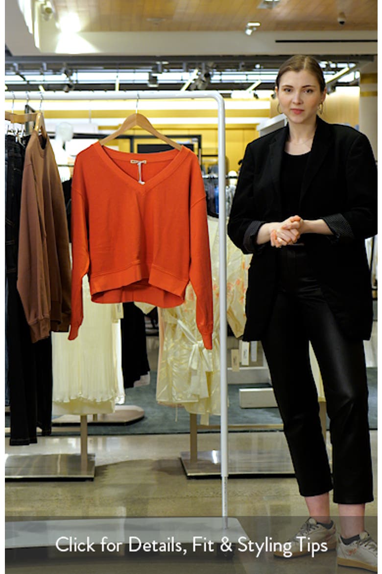 French Terry V-Neck Sweatshirt video