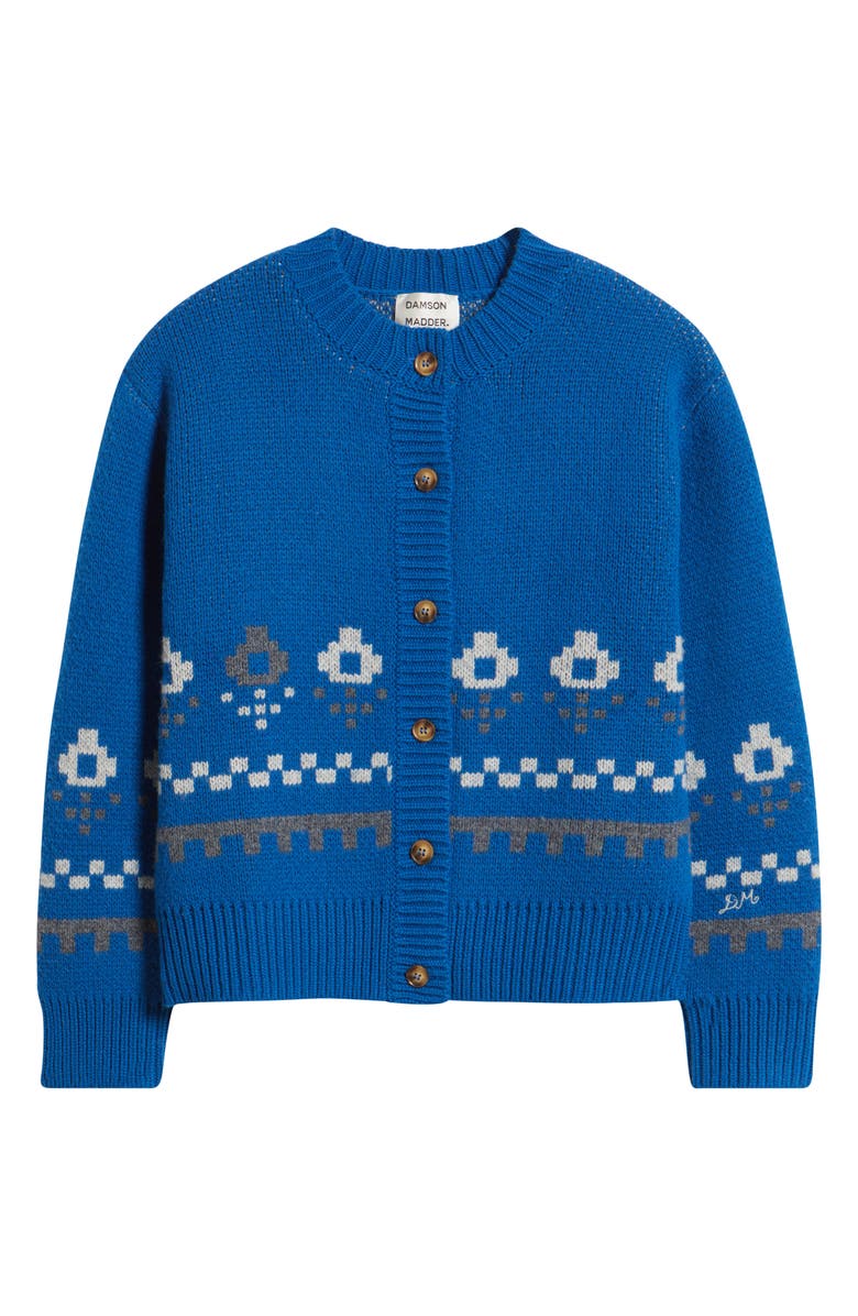 Damson Madder Romily Wool Cardigan, Alternate, color, Blue