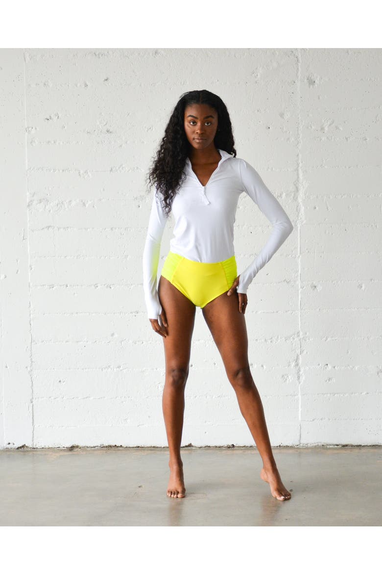 Women's Swim Bottom - UPF 50+, Main, color, Bright Yellow