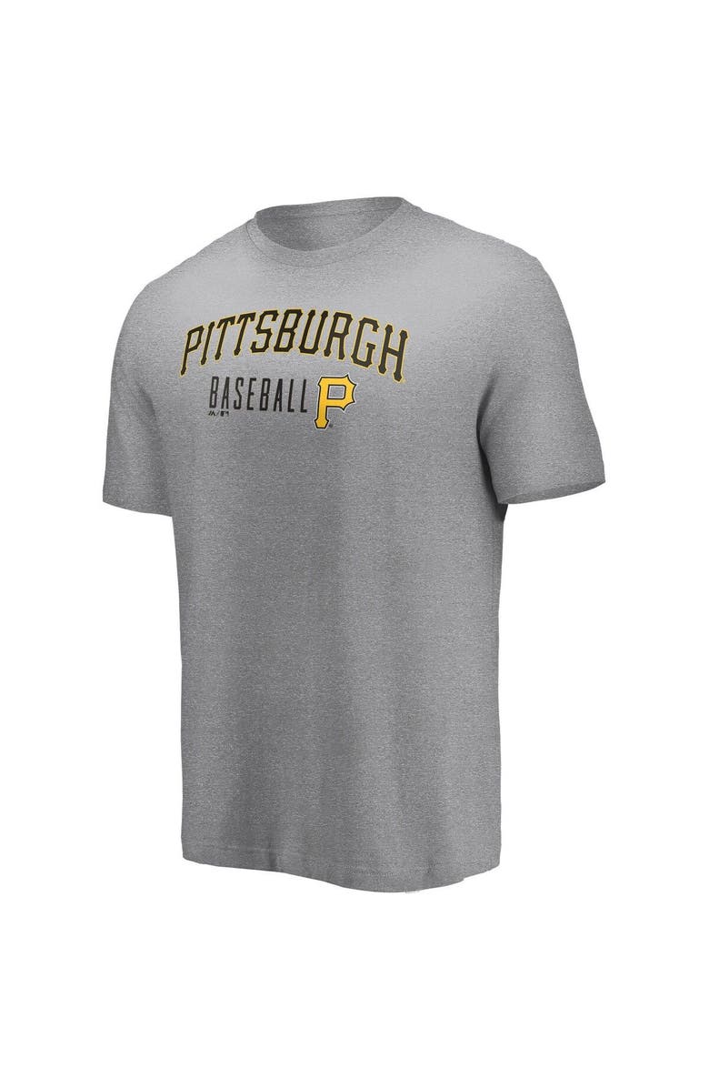 MAJESTIC Men's Majestic Heathered Gray Pittsburgh Pirates Open Opportunity T-Shirt, Alternate, color,