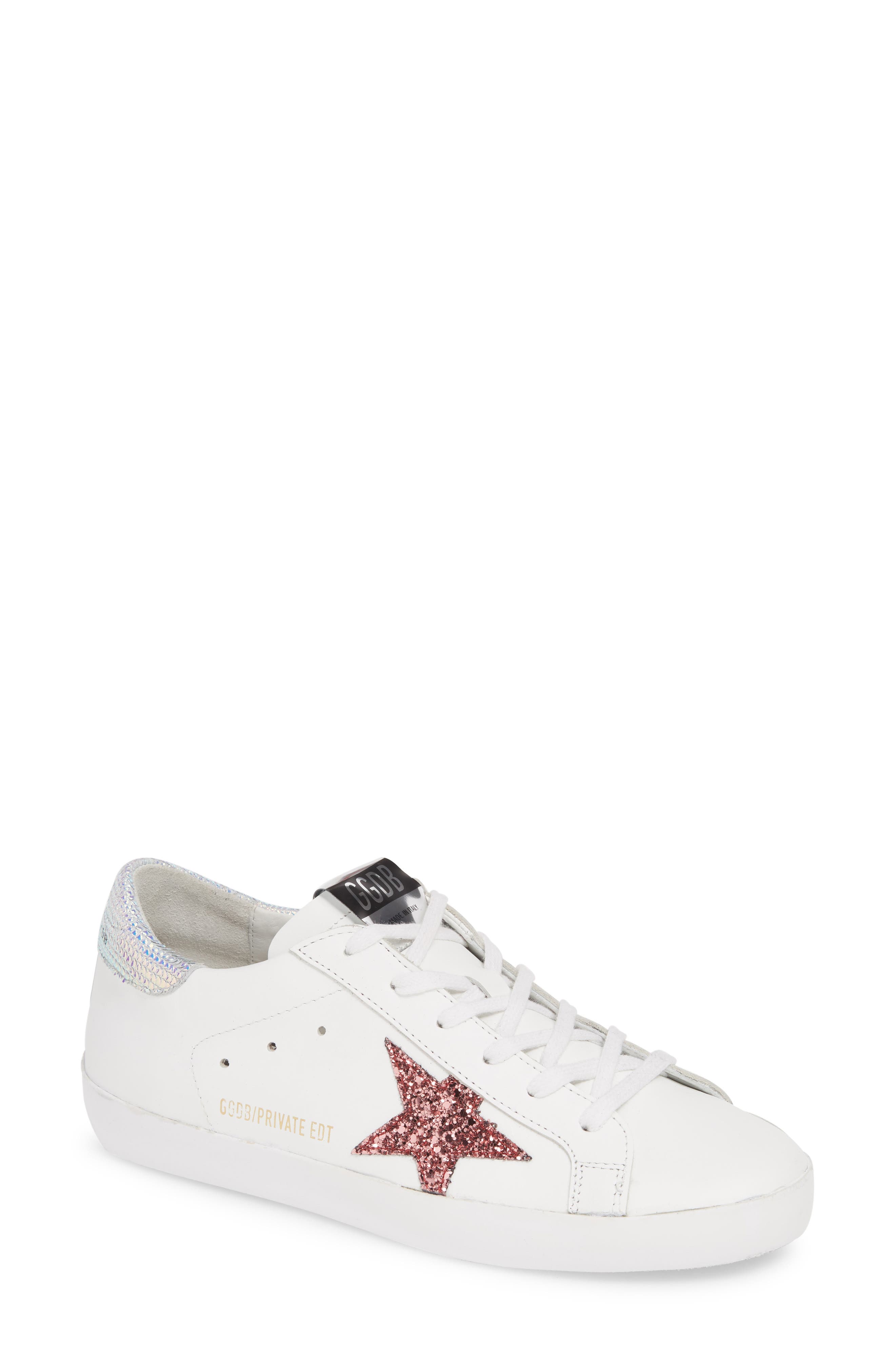 Golden Goose Superstar Glitter Low Top Sneaker, Main, color, 