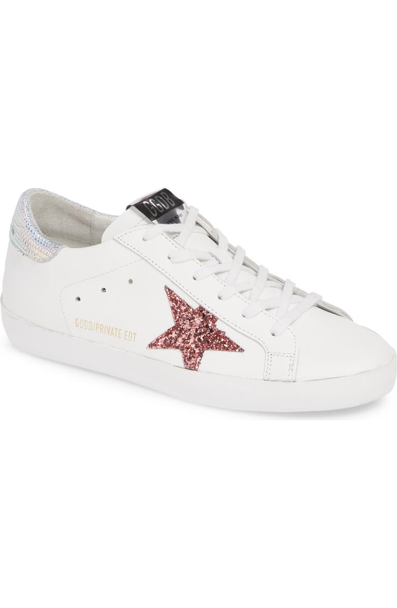 Golden Goose Superstar Glitter Low Top Sneaker, Main, color,