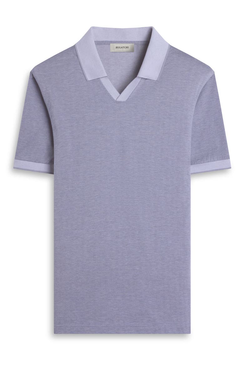 Tipped Johnny Collar Polo, Alternate, color, ORCHID