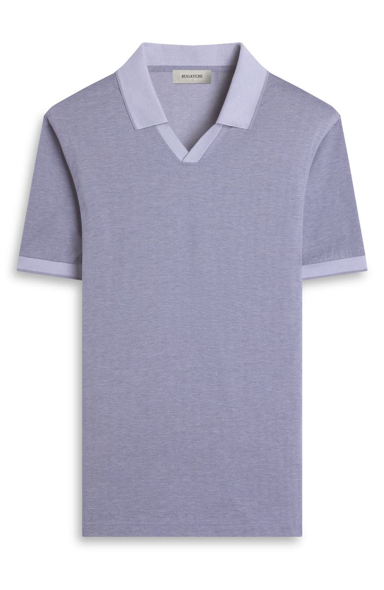 Bugatchi Tipped Johnny Collar Polo, Alternate, color, Orchid