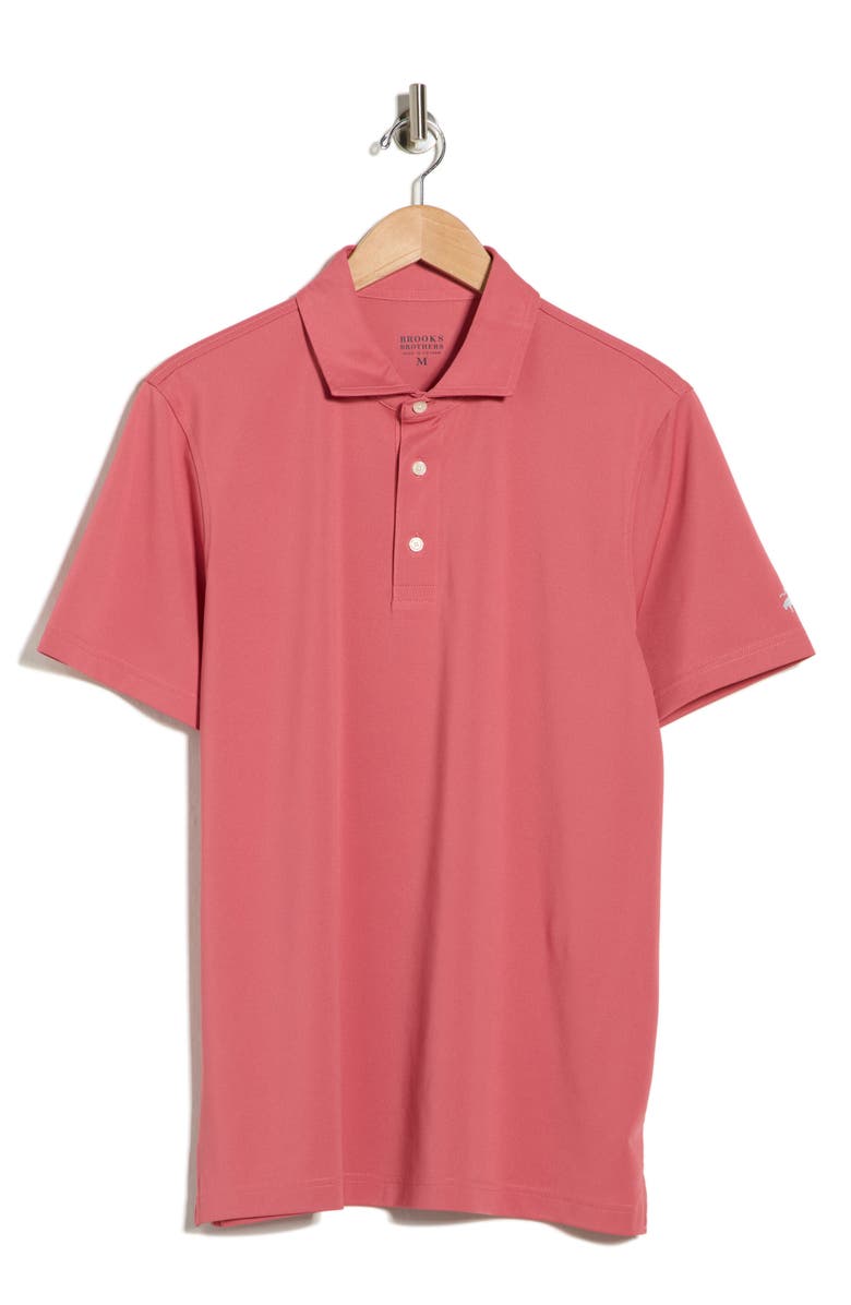 Brooks Brothers Pique Short Sleeve Polo, Alternate, color, Baroque Rose