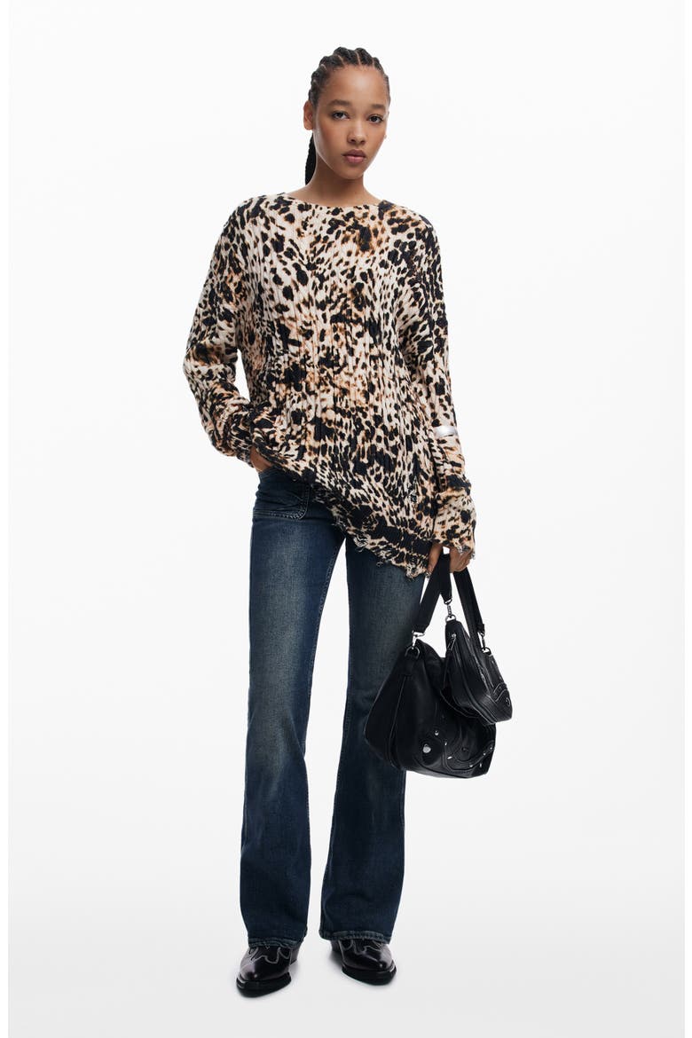 Cable Stitch Sweater, Alternate, color, LIGHT BEIGE