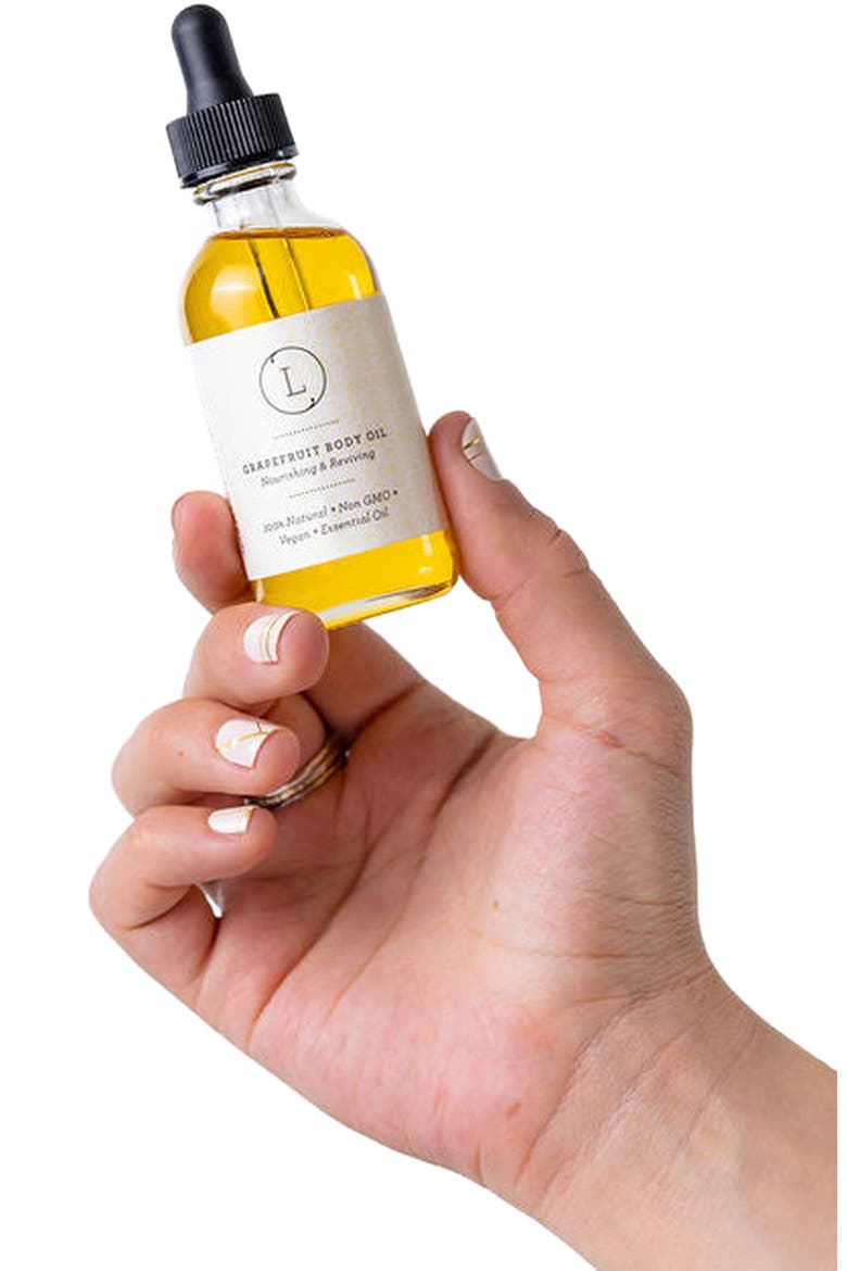 CBD Grapefruit Natural Body Oil, Moisturizing Body Oil, Main, color, None