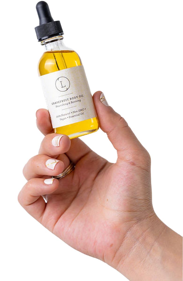 Lizush CBD Grapefruit Natural Body Oil, Moisturizing Body Oil, Main, color, NO COLOR