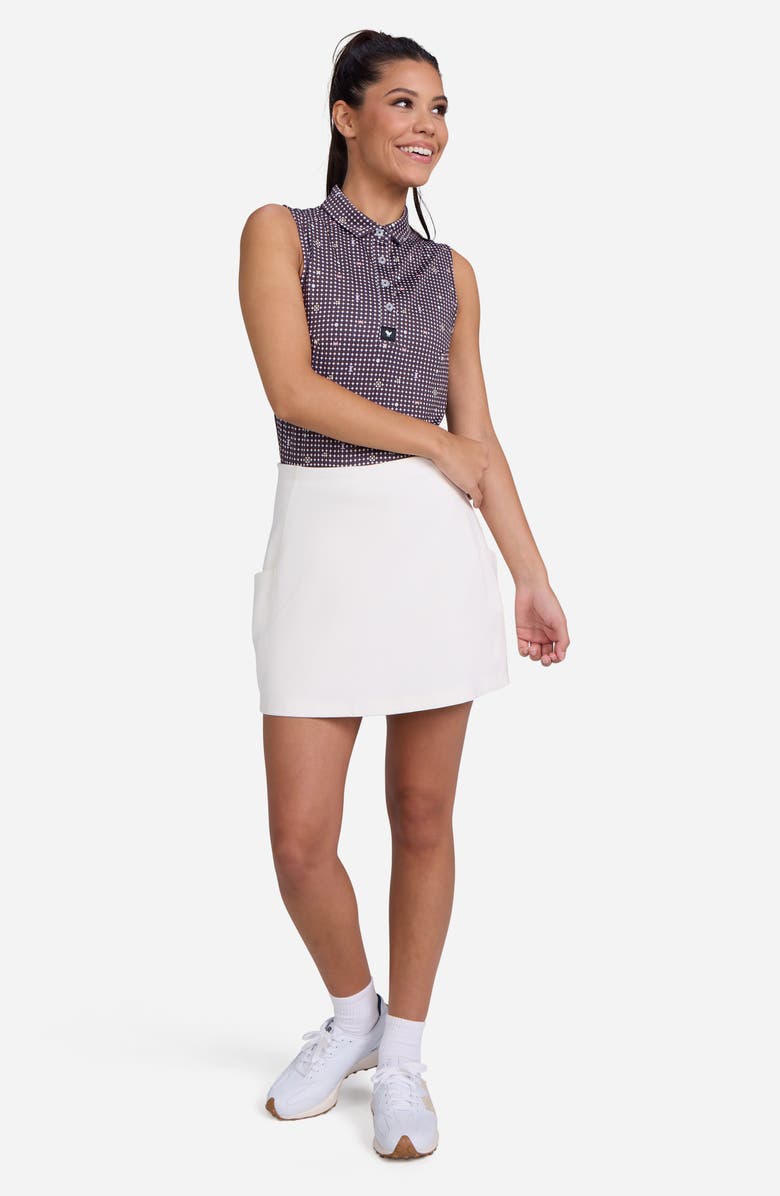 Bad Birdie Throwing Darts Sleeveless Golf Polo, Alternate, color, 