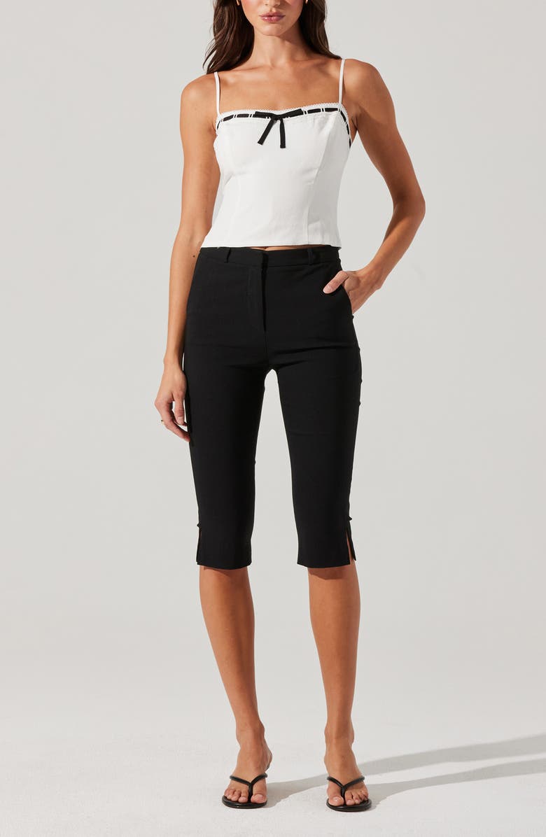 ASTR the Label Ribbon Detail Paiton Top, Alternate, color, White