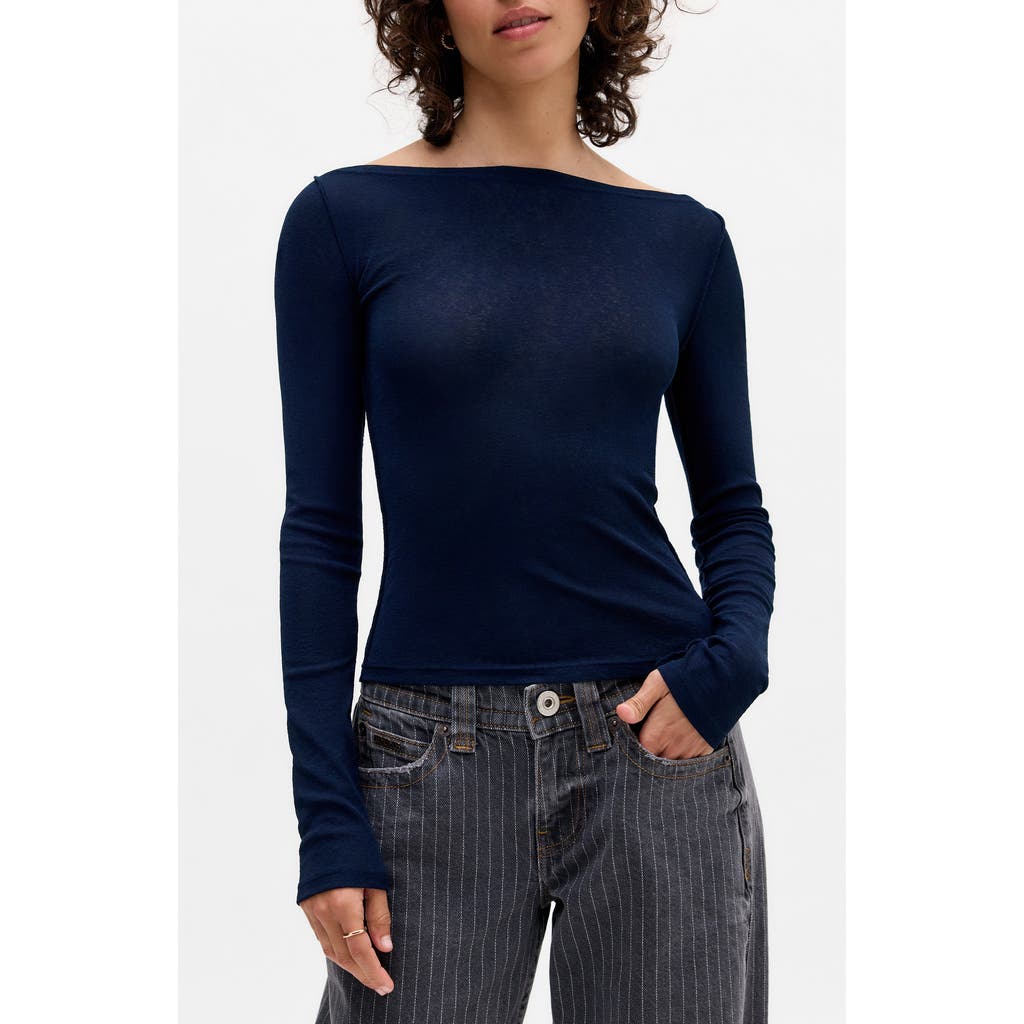 Bdg Urban Outfitters Frankie Off The Shoulder Top In Blue