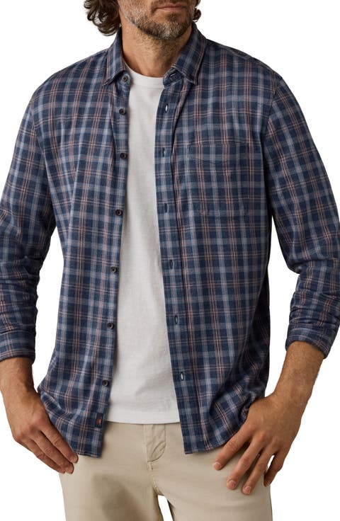 Coastline Knit Button-Down Shirt