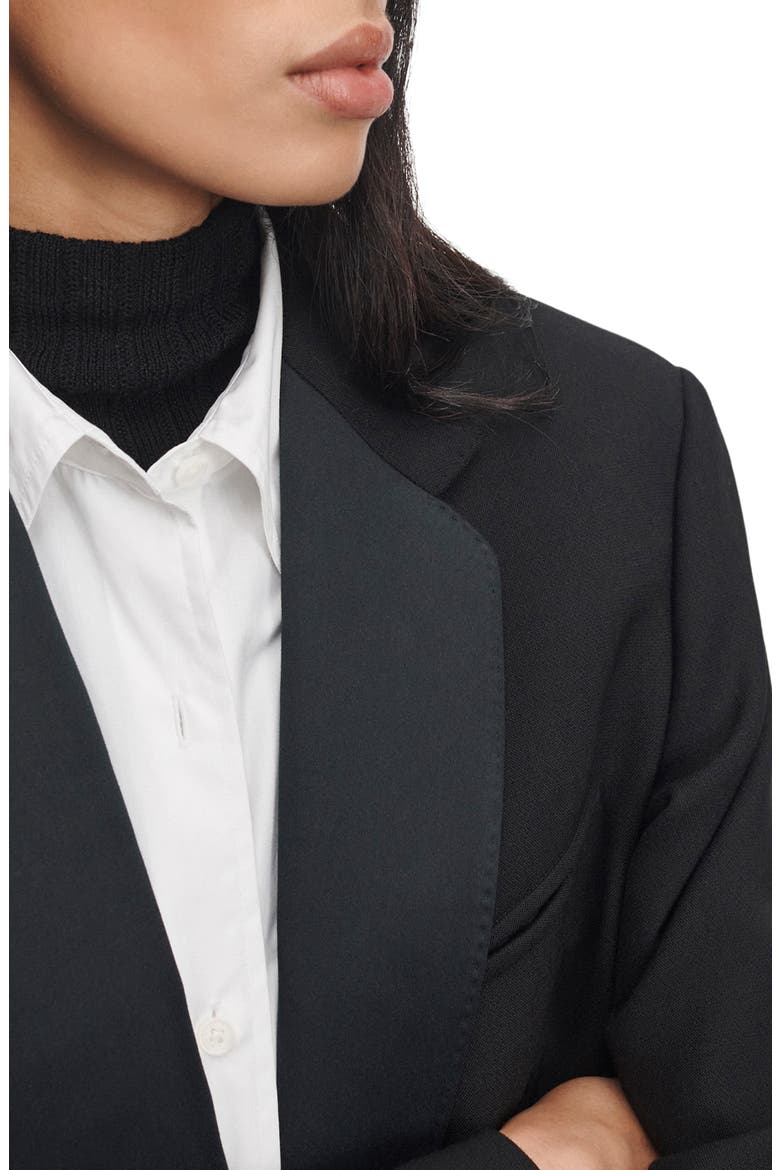 Goldie Blazer, Alternate, color, BLACK
