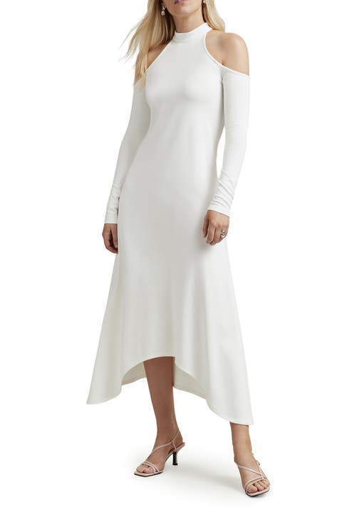Kalene Cold Shoulder High-Low Maxi Dress