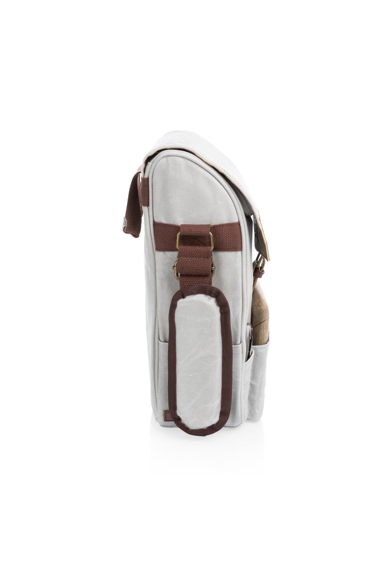 2 Bottle Insulated Wine & Cheese Cooler Tote, Alternate, color, White