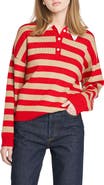 WAYF Logan Stripe Polo Sweater