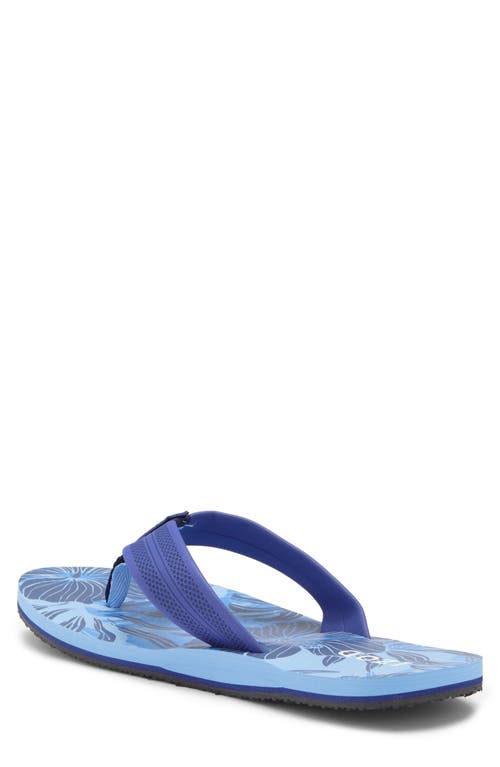 Izod Floral Flip Flop In Navy
