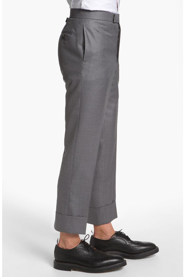 Wool & Cashmere Trousers, Alternate, color, GREY