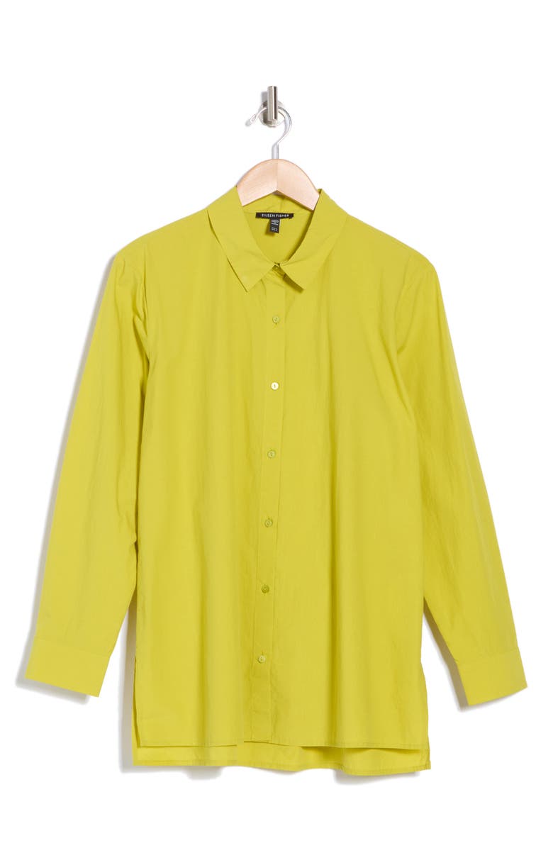 Oversize Organic Cotton Button-Up Shirt