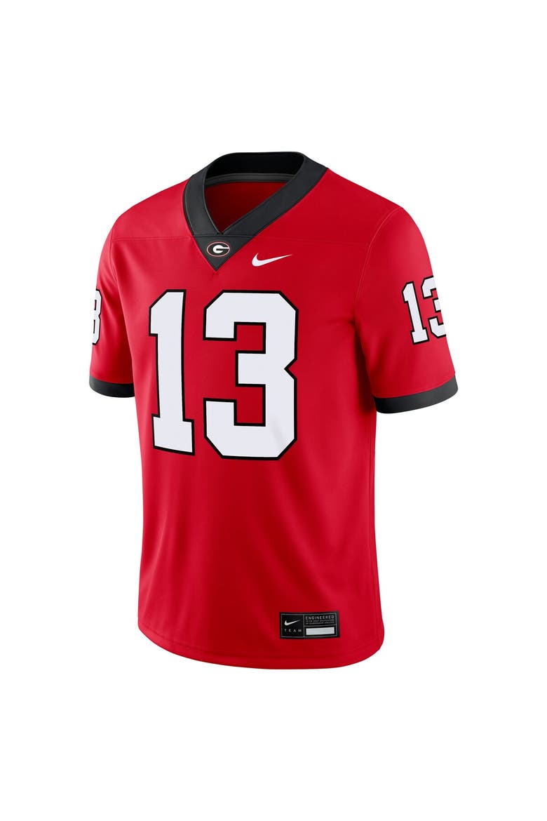 Men's Nike Stetson Bennett Red Georgia Bulldogs Player Game Jersey, Alternate, color, Red
