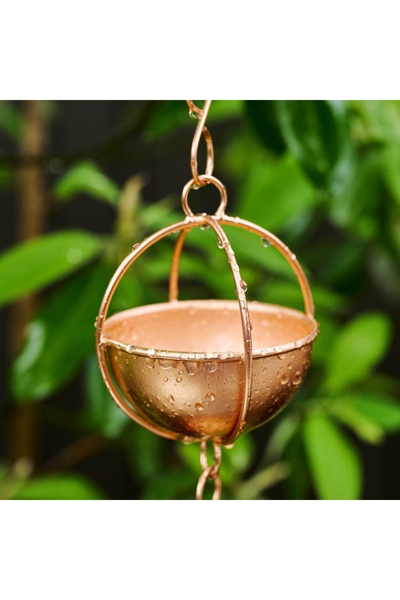 Prava Copper Rain Chain, Alternate, color, Copper