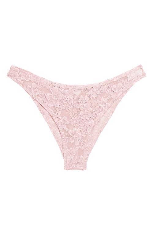 Fleur Du Mal Le Stretch Lace Cheeky Briefs In Ballet Pink
