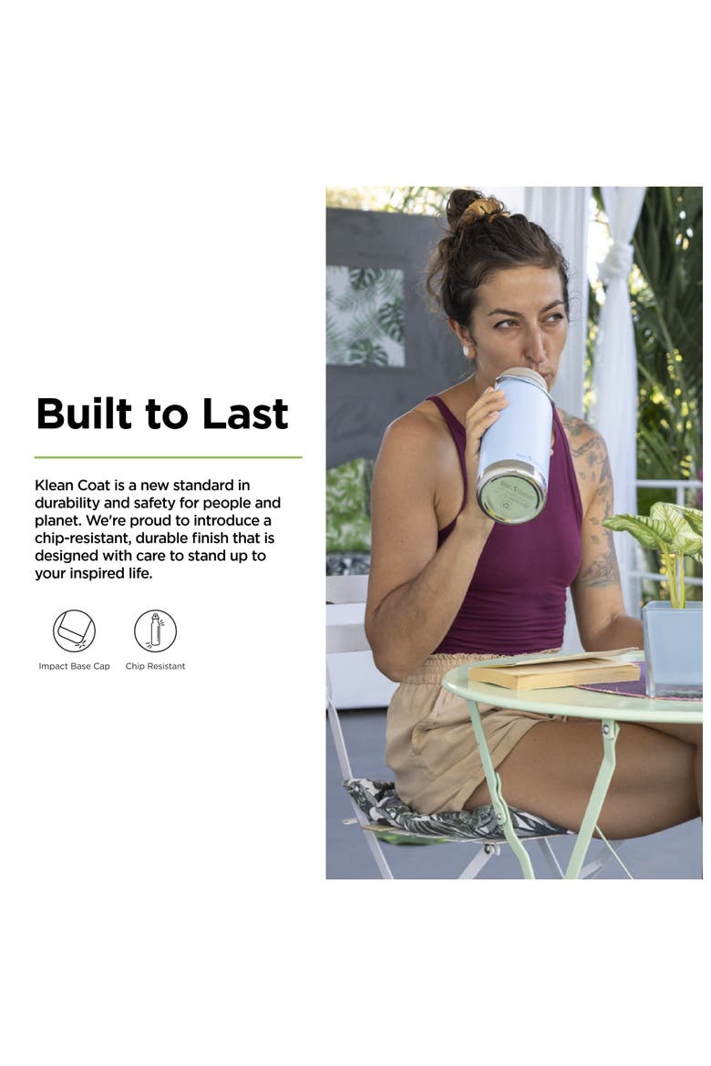 TKWide 32oz Insulated Water Bottle with Twist Cap clear, Alternate, color, Clear Sky