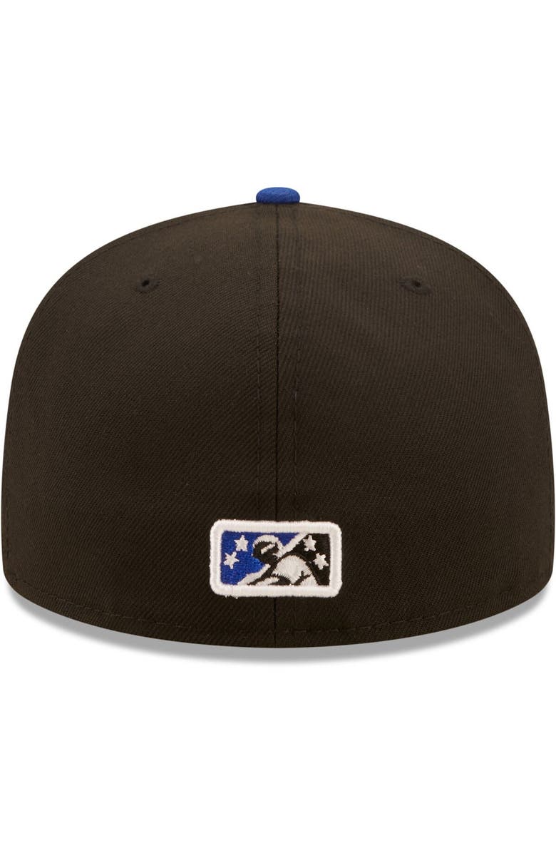 New Era Men's New Era Black Biloxi Shuckers Authentic Collection 59FIFTY Fitted Hat, Alternate, color, 