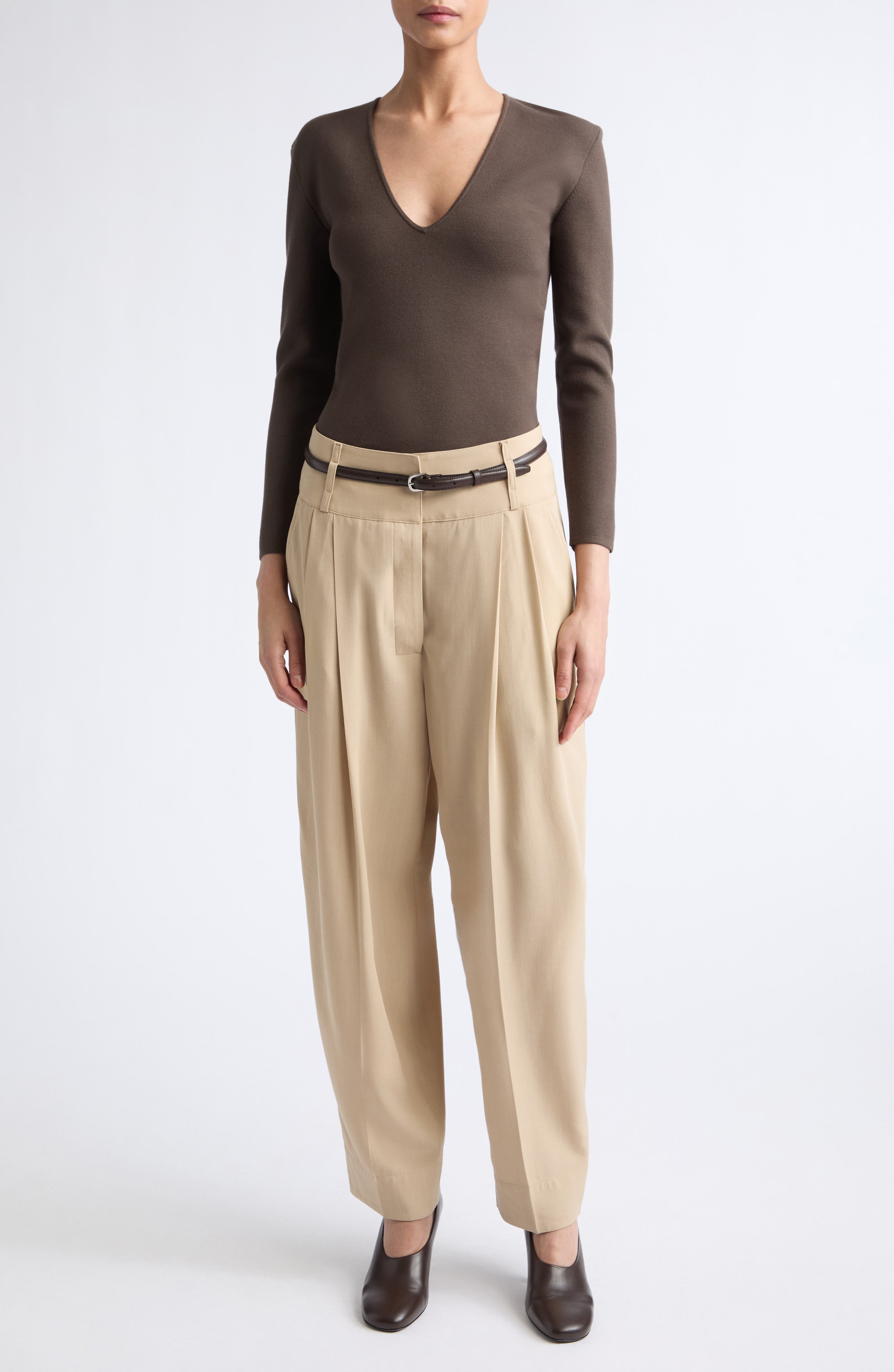 TOTEME Draped Balloon Trousers (Women) | Nordstrom