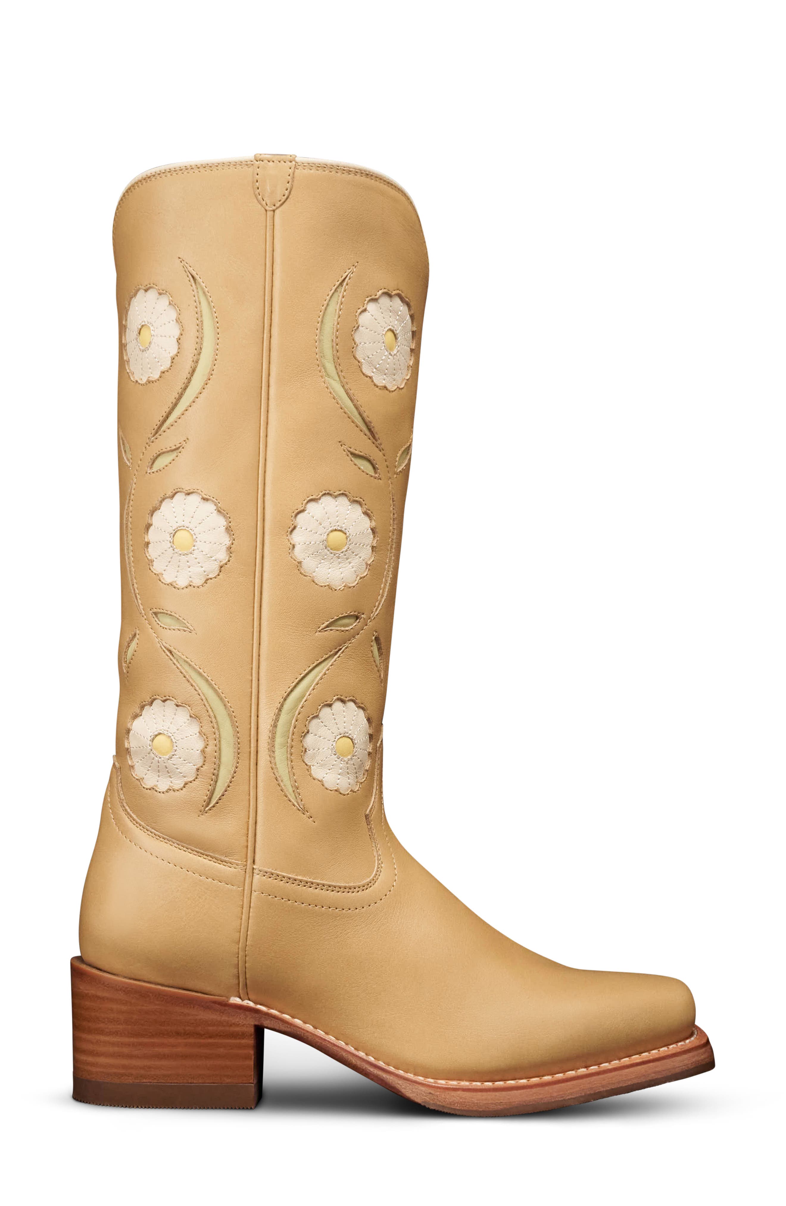 Tecovas The Charlie Bloom Western Boot, Alternate, color, Pale Yellow