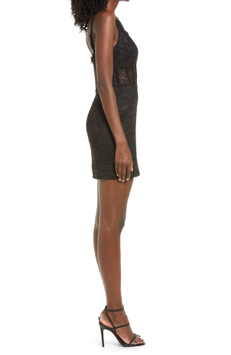 Morgan & Co. Morgan & Co Crystal Lace Sheath Minidress, Alternate, color,