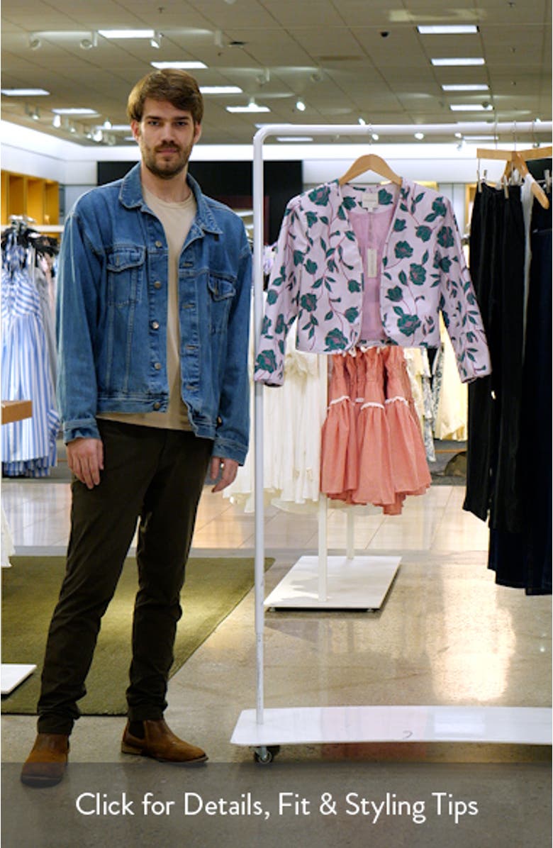 The Willow Floral Stretch Cotton Bolero Jacket, sales video thumbnail