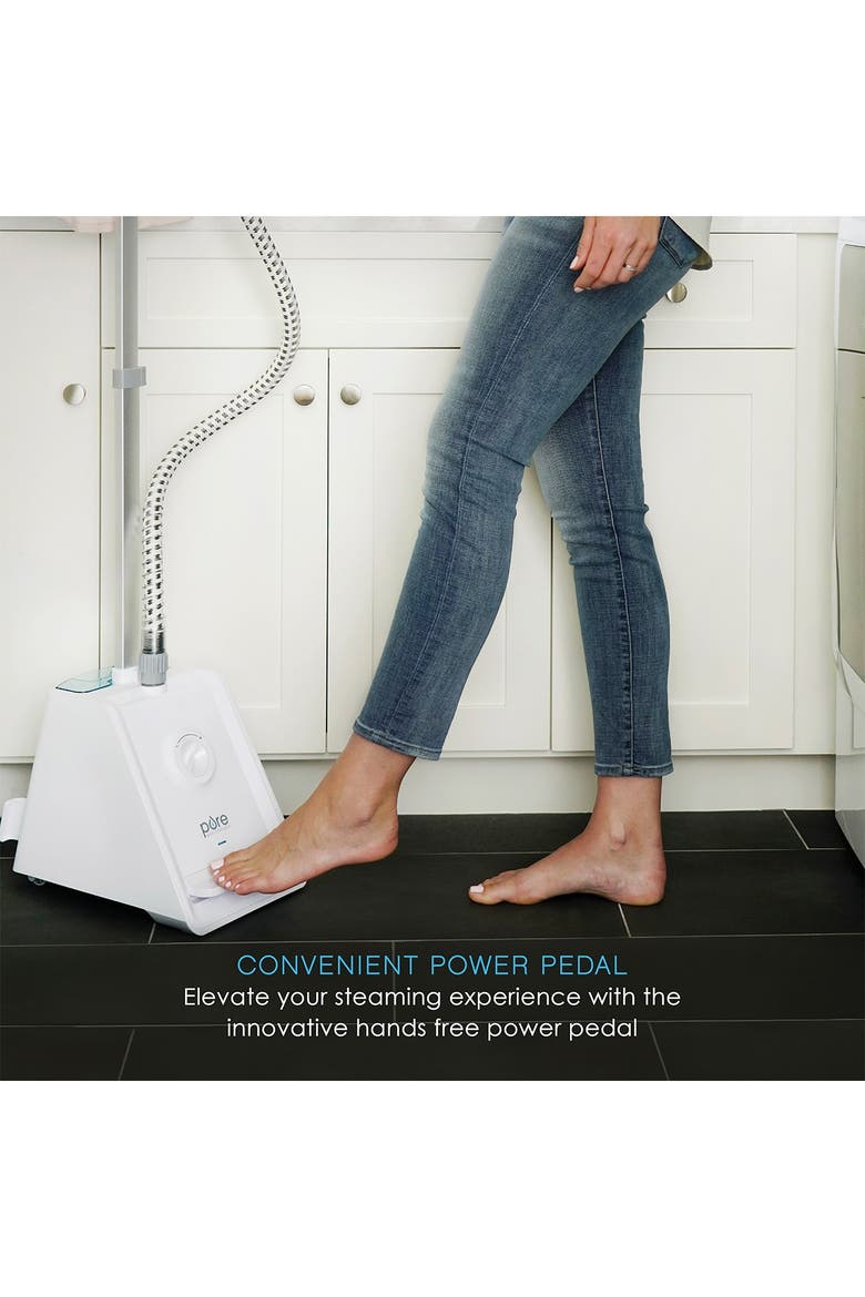 PureSteam Pro Garment 4 Steam Level Steamer, Alternate, color, WHITE