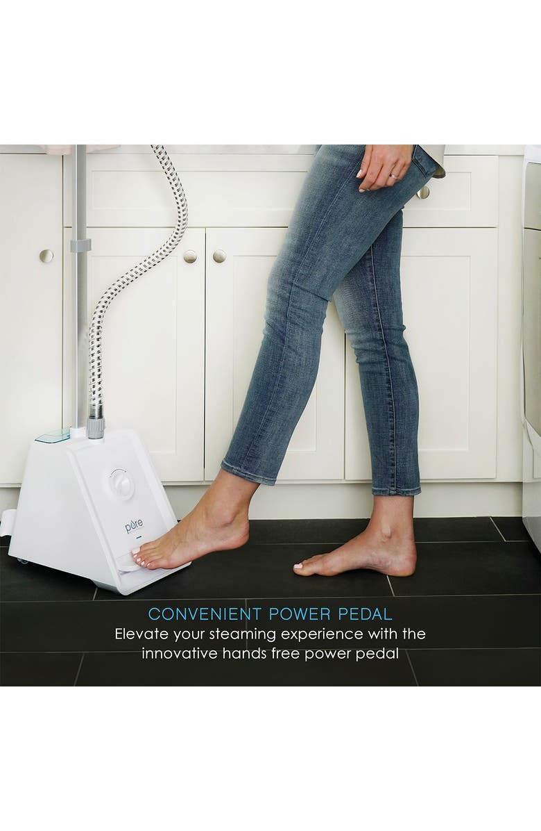 PURE ENRICHMENT PureSteam Pro Garment 4 Steam Level Steamer, Alternate, color, White