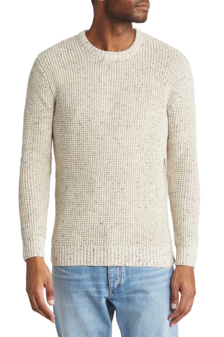 SeaWool Nep Crewneck Sweater, Main, color, CREAM