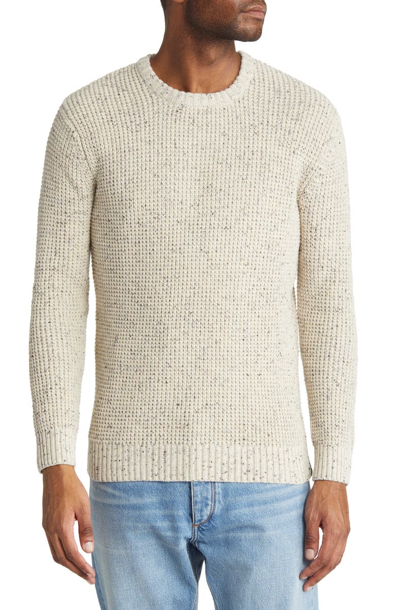 The Normal Brand SeaWool Nep Crewneck Sweater, Main, color, Cream
