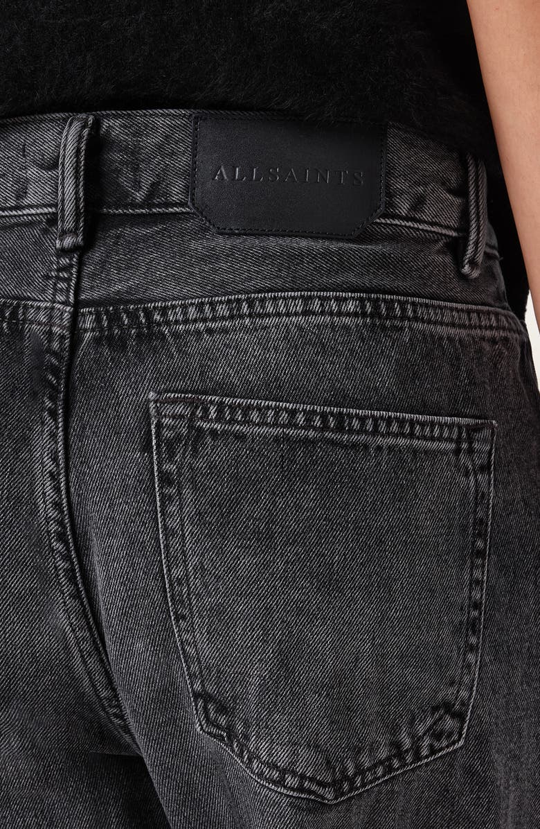 AllSaints Brooklyn Straight Leg Jeans, Alternate, color, Washed Black