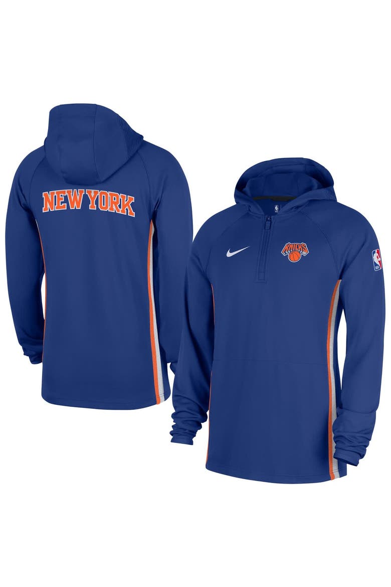 メンズウェア Knicks Men's Nike Blue New York Knicks Authentic On Court Zone Quarter