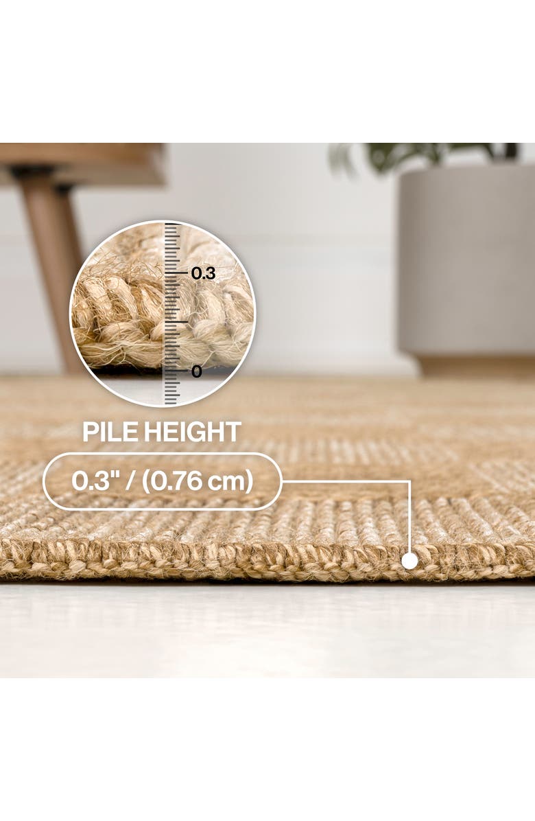 JONATHAN Y Mason Easy Jute Geometric Boho Checker Weave Indoor/Outdoor Area Rug, Alternate, color, Natural/Beige