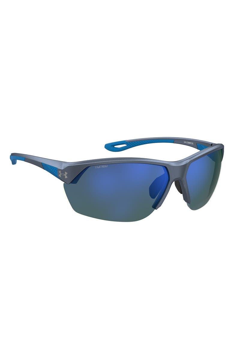 Under Armour Complete Half Rim Sunglasses, Alternate, color, Grey Blue