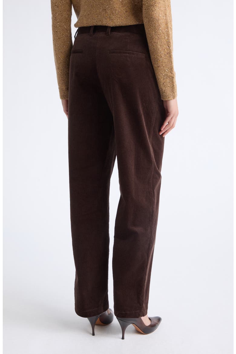 Kent Stretch Corduroy Barrel Leg Pants, Alternate, color, TRUFFLE