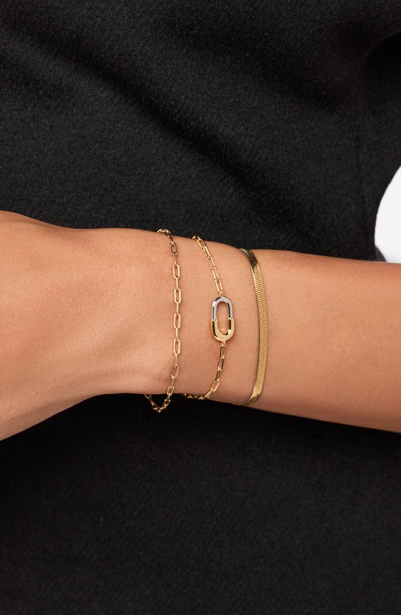 Ana Luisa Blake Bracelet, Alternate, color, Gold / Silver